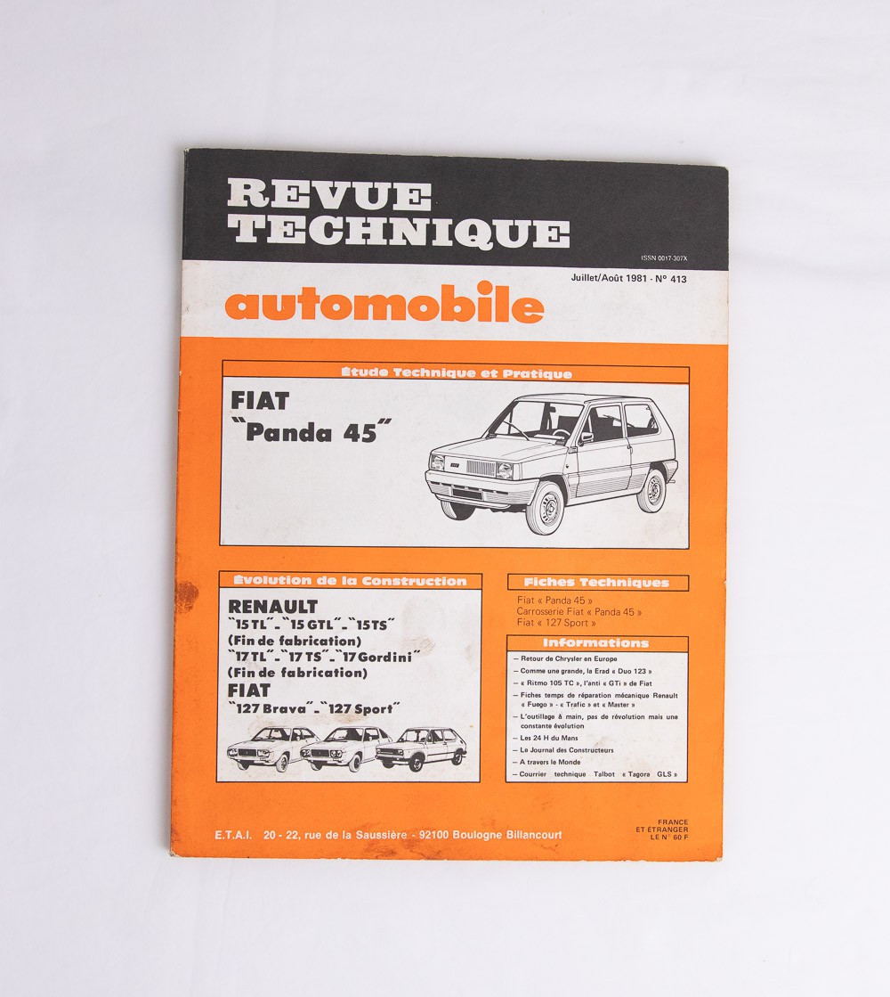 Revista tècnica automobil FIAT panda 45